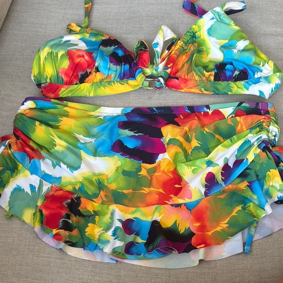 Allen B. By Allen Schwartz Multicolor Bikini - Picture 2 of 6